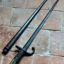 Ba&iuml;onnette fran&ccedil;aise Gras 1874 - WW1