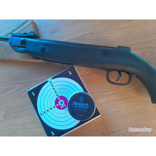 Carabine 4.5 Snow peak + Plbs et cibles.