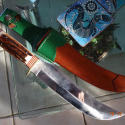 COUTEAU CHASSE IMPOSANT SOLINGEN ANTON WINGEN ORIGINAL BUFFALO SKINNER OTHELLO