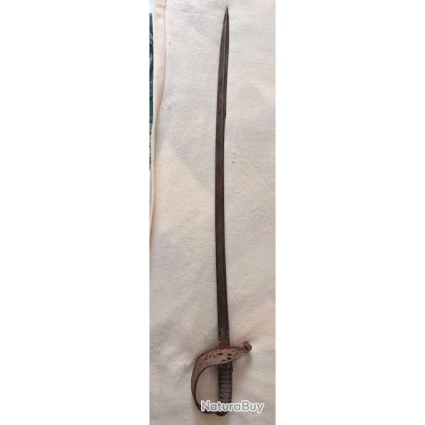 1� sans prix de r�serve !Sabre d'officier suisse mod�le 1899 sans fourreau � restaurer.