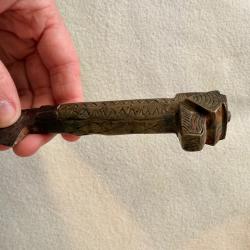 Dague couteau poignard t&ecirc;te de chien