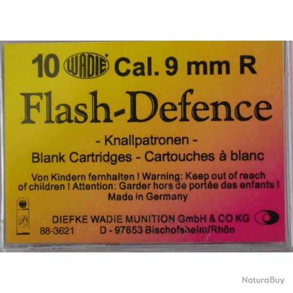 10 cartouches Wadie Flash Defence - calibre 9mm RK