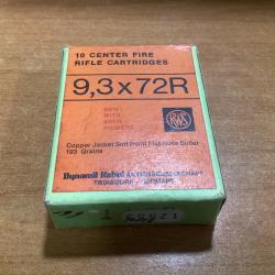 Munitions de RWS calibre 9,3x72R 193gr