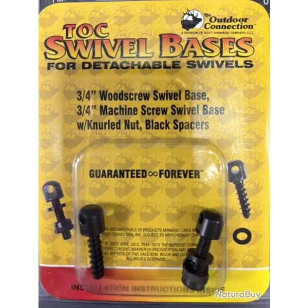 SET 2 VIS A BOIS POUR GRENADIE toc swivel bases