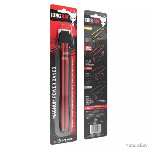 �lastique King Rat pour Lance-Pierres Rouge