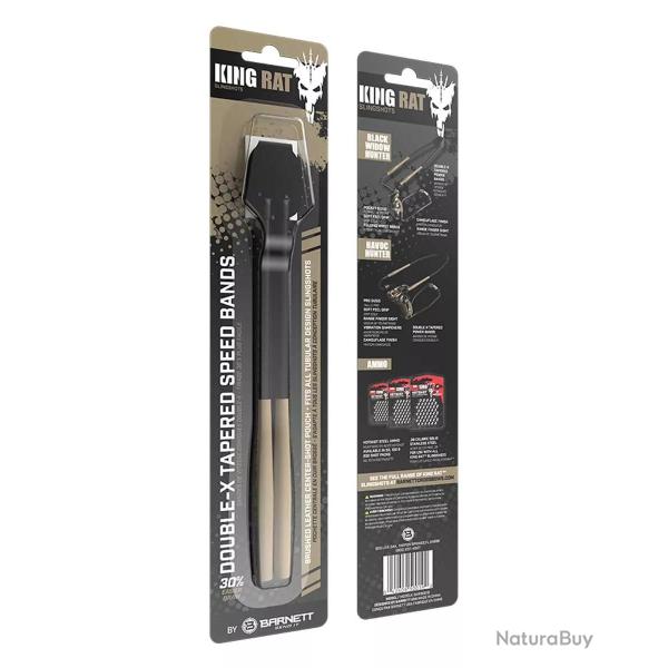 �lastique King Rat pour Lance-Pierres Noir