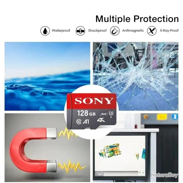 Carte M�moire Micro sd Sony 128 gb+ adaptateur Micro SD
