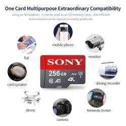 Carte M&eacute;moire Micro sd Sony 256gb + adaptateur Micro SD