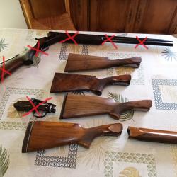 Lot de crosses d'occasion de fusil chasse ot/ou ball-trap ...(Perazzi , et autres inconnues )