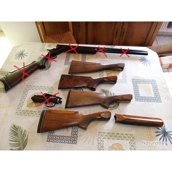 Lot de crosses d'occasion de fusil chasse ot/ou ball-trap ...(Perazzi , et autres inconnues )