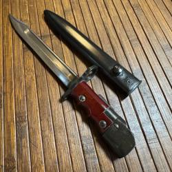 SUPERBE POIGNARD BA&Iuml;ONNETTE ANGLAISE N-7 MK1 POUR PM STEN MK5 LA PLUS RARE 20 000 ex
