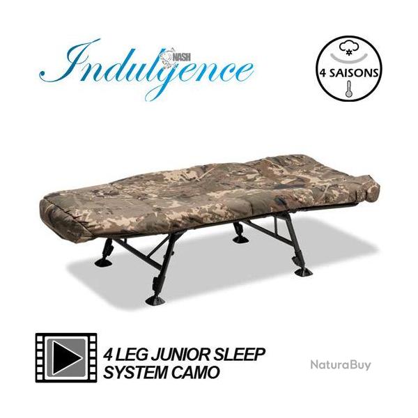 Bed Chair Nash Indulgence Junior SS Camo 4 pieds 4 saisons