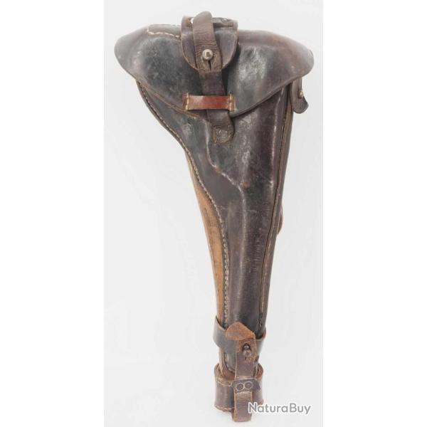 PLANCHETTE ET �TUI CROSSE MILITAIRE POUR PISTOLET LUGER ARTILLERIE - ALLEMAGNE PREMIERE GUERRE MONDI