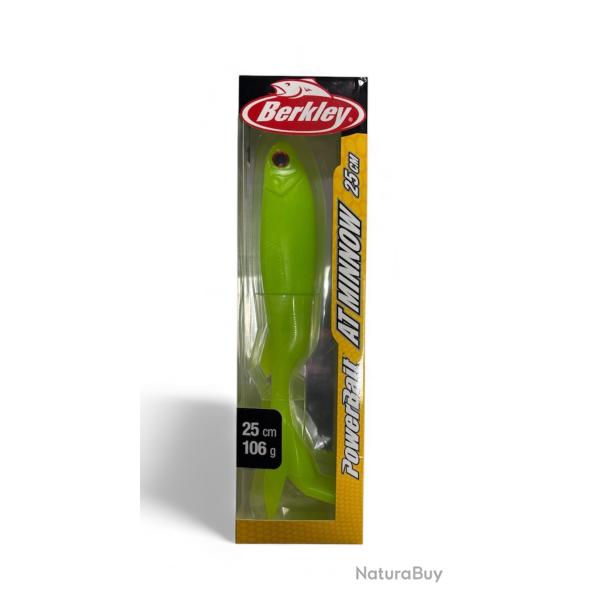Leurre Souple Berkley Powerbait AT Minnow 25cm magic yellow SMU EXCLUSIF