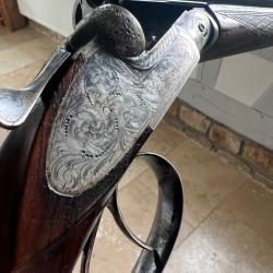 Fusil juxtapos&eacute; ancien calibre 16 - Fabrication st&eacute;phanoise - Type Robust