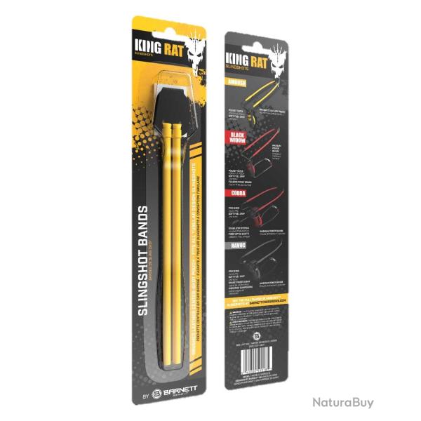 �lastique King Rat pour Lance-Pierres Jaune