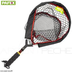 Epuisette PAFEX Flynet manche carbone rouge mousse C45R