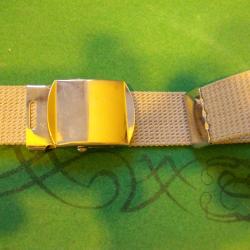 CEINTURE TOILE - BOUCLE BLANCHE