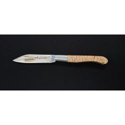 L'Aurillac par le Fid&egrave;le - Couteau pliant de poche manche en bois de bouleau - Ref : AUBL