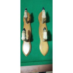 Double porte fusil en pattes de brocard