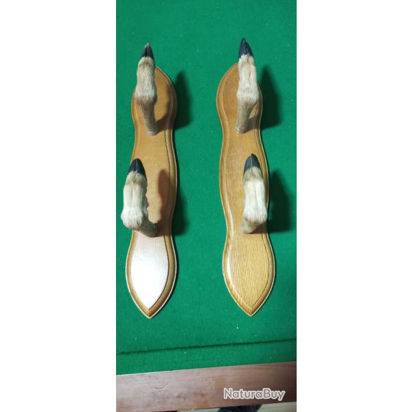 Double porte fusil en pattes de brocard