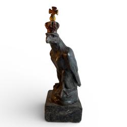 Aigle imp&eacute;rial couronn&eacute;  Fonte de Berlin  Allemagne, (fin XIX eme d&eacute;but XX  si&egrave;cle ) 22 cm