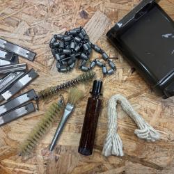 Boite de nettoyage chainette huilier brosses pour Fusil Carabine 98K G98 Mauser + 10 clips 8x57mm JS