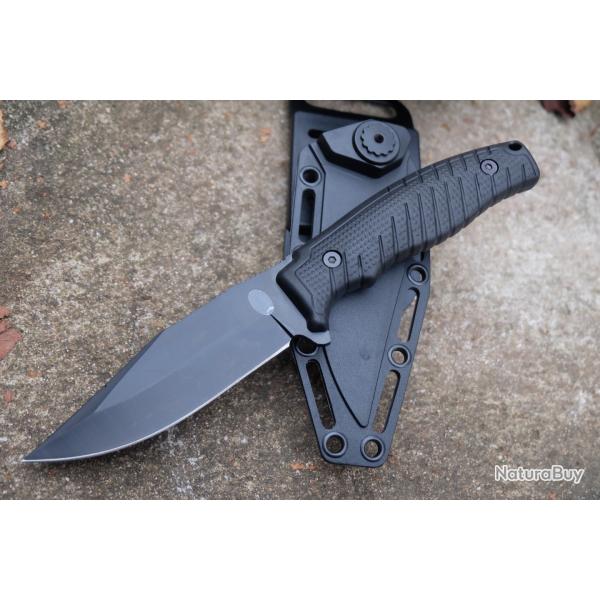 Couteau de Chasse Tactical WithArmour Lame Acier Inoxydable Manche ABS Textur� �tui Rigide ABS