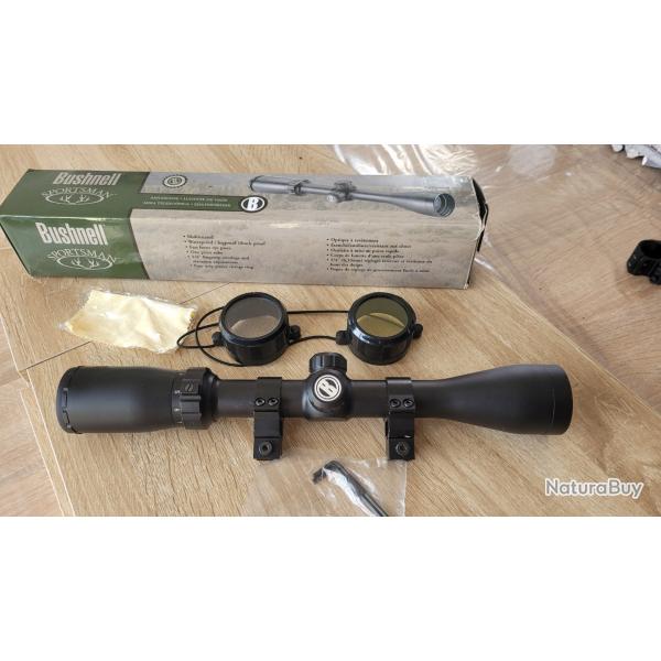 Lunette BUSNHNELL Sportsman 3-9x40 + colliers et protections lentilles