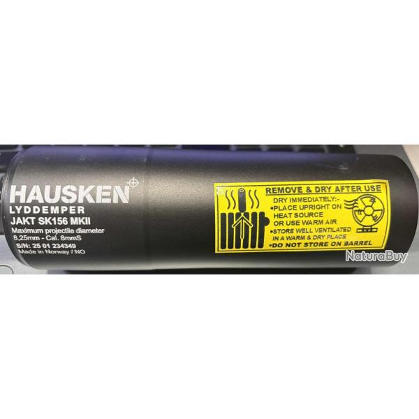 SILENCIEUX HAUSKEN SK156 8.2MM cal 8mm