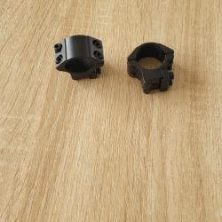 Colliers HAWKES diam 25.4mm pour rail 9-11mm montage bas