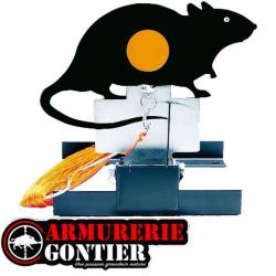 Cible M&eacute;tallique Gamo Rat - Cible Basculante avec Remise &agrave; Distance