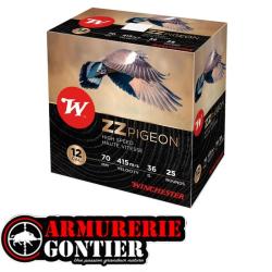 Cartouches WINCHESTER ZZ PIGEON Cal.12 70 bourre jupe 36G