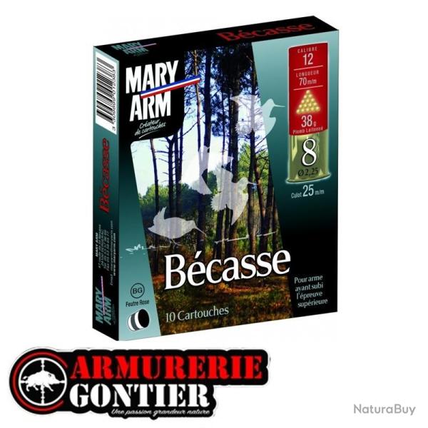 Cartouches MARY ARM B�casse Cal.12 38g bourre grasse 10