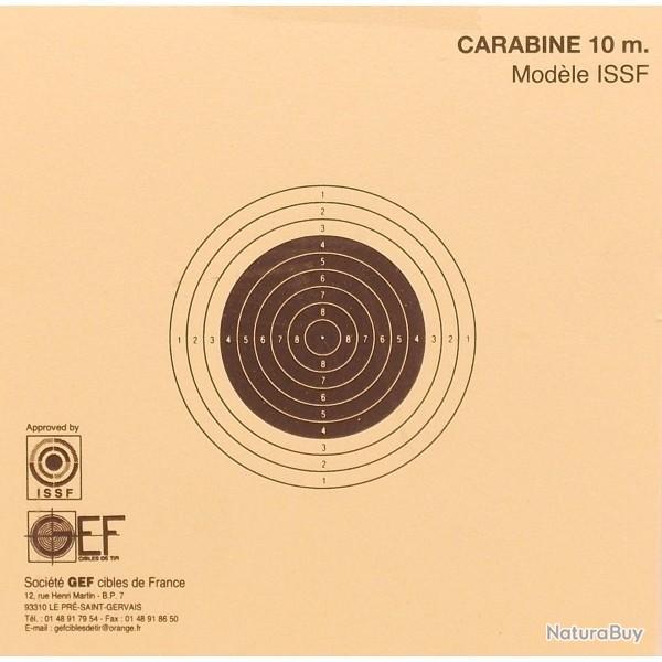 Cibles Carabine 10M ISSF X100