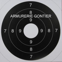 lot de 50 centre de cibles C50 mouche blanche 21x21