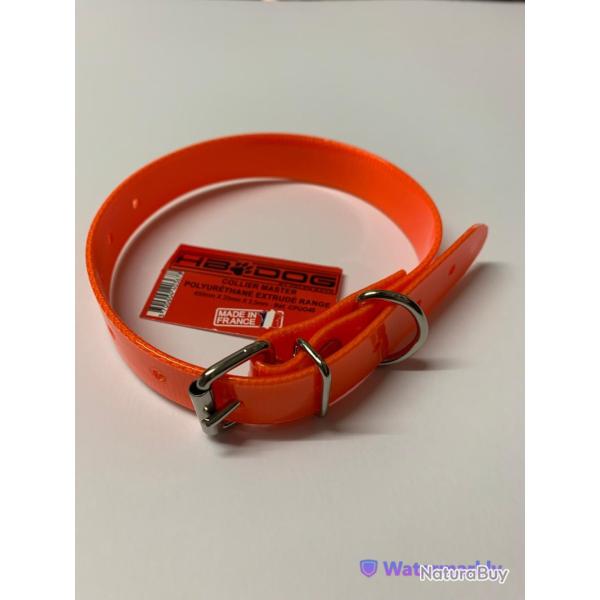 Collier HELEN BAUD DOG ECO POLYURETHANE 450mmx20mm Orange Non