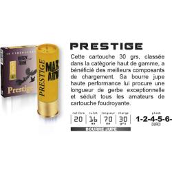 Cartouches MARY ARM PRESTIGE Calibre 20/70 30grs bourre &agrave; jupe 2