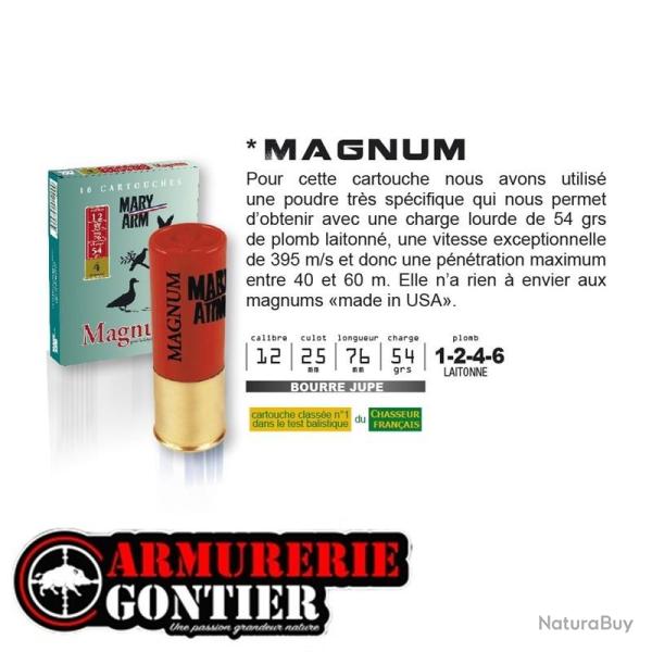 Cartouches MARY ARM MAGNUM 12/76/54 bourre jupe 6