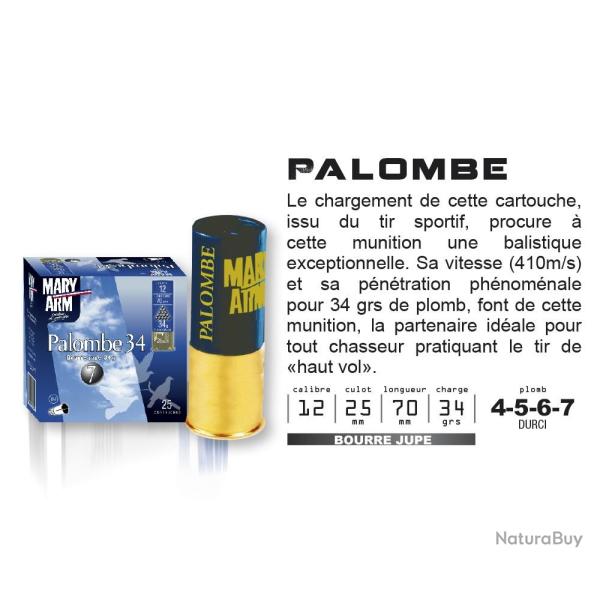 Cartouches MARY ARM PALOMBE 12/25/70 bourre � jupe 34g 6