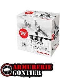 Cartouches WINCHESTER SUPER GRIVES Cal.12/70 bourre jupe 32G 7,5