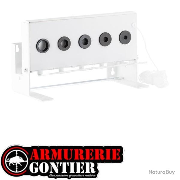 Cible mobile type biathlon grand mod�le 5 trous pour Cal. 4,5 mm