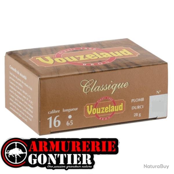 Cartouches VOUZELAUD 16 65 8 28g Classique Petit Culot bourre jupe