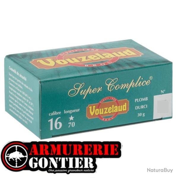 Cartouches VOUZELAUD Super Complice 16/70 30 g bourre jupe 7