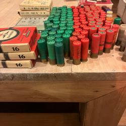 Cartouches calibre 16 diverses et de collection