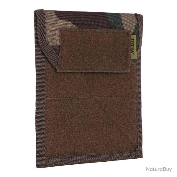 Pochette plate velcro porte documents syst�me Molle (Couleur Camouflage Woodland)