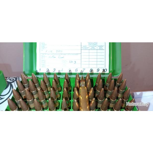 60 munitions manufactur� Ppu partizan 7mm08