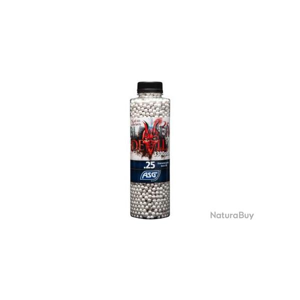 Devil Blaster Bouteille de 3300 Billes (ASG) 0.25 Non