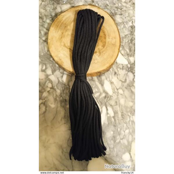 Paracorde 550 � 7 brins Dia.4mm 15 m�tres couleur noire  ( livraison lettre gratuite ) !