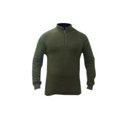 Polo Ullfrott&eacute; Artica Trek - 200g Merinos - Vert L